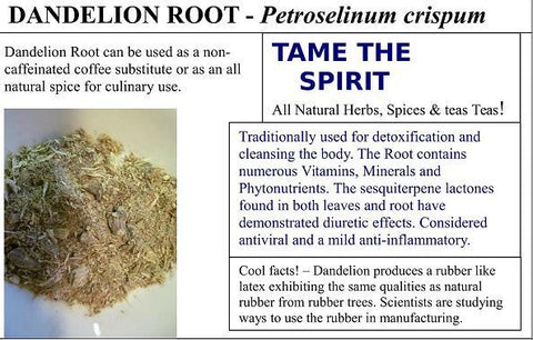 Dandelion Root Powder - Wild Harvested Herbal Tea