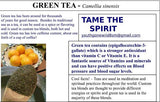 Green Tea - Fine cut, All Natural Non GMO, Fresh Leaf