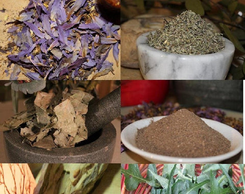 Blue Lotus, Damiana, Mexican Dream Herb, Wild Lettuce - 5 Spiritual Herbs