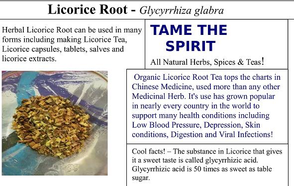 Licorice Root Powder – Tame the Spirit