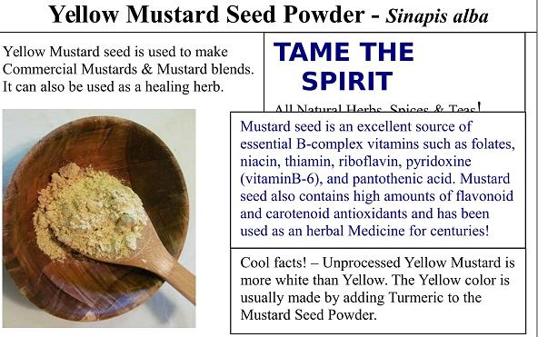 Aiva Yellow Mustard Seeds - 1 LB (16 Oz) Whole, Gluten-Free, Non-GMO
